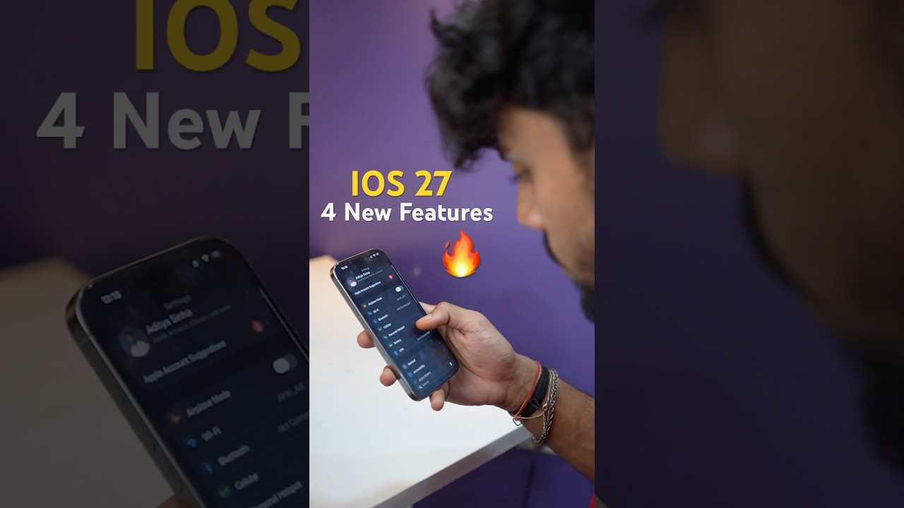 IOS 27 🔥4 Cool New Features Turn on Now #shorts
