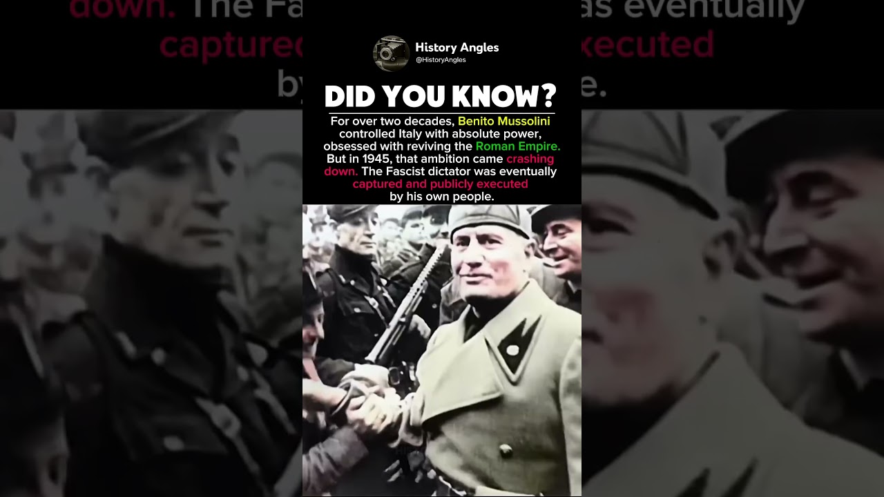Why Italians Turned on Mussolini #shorts
