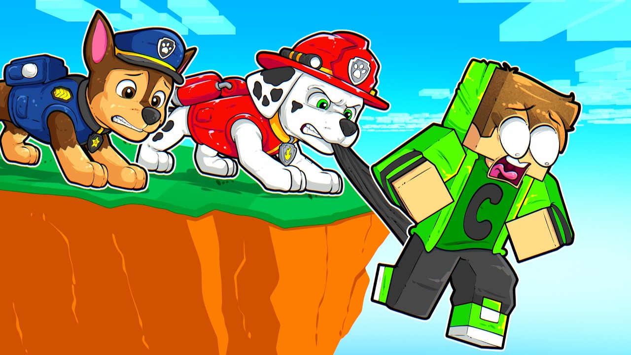 Virei PATRULHA CANINA para AJUDAR MEU AMIGO no Minecraft! 🐶