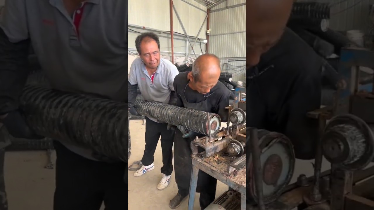CABLE MACHINE splits this open?! 😳⚙️🔥 #shorts #tech #engineering #industrial #manufacturing