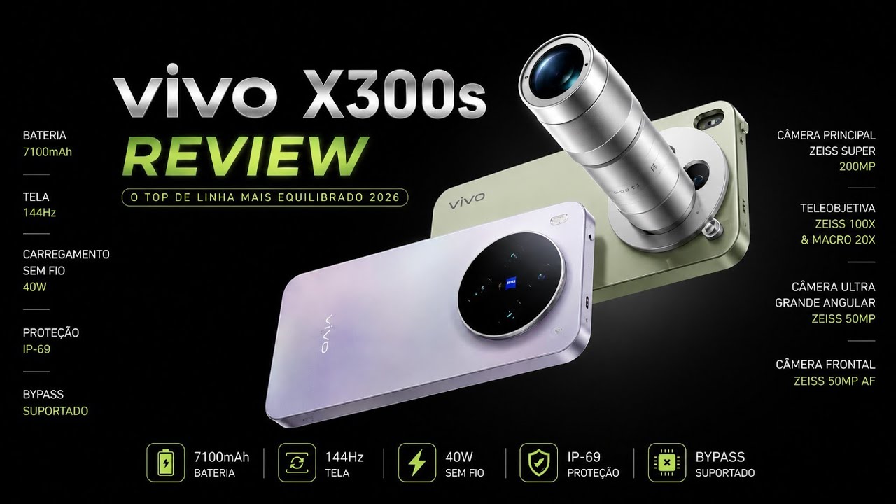 Vivo X300s Review: O Smartphone Que Acertou em Tudo? 7100mAh • 144Hz • IP69 • CIPA 4.5 🔥