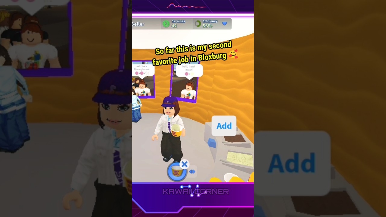 Working In Ice Cream Parlor Is My Second Favorite Job In Bloxburg Roblox #roblox #games