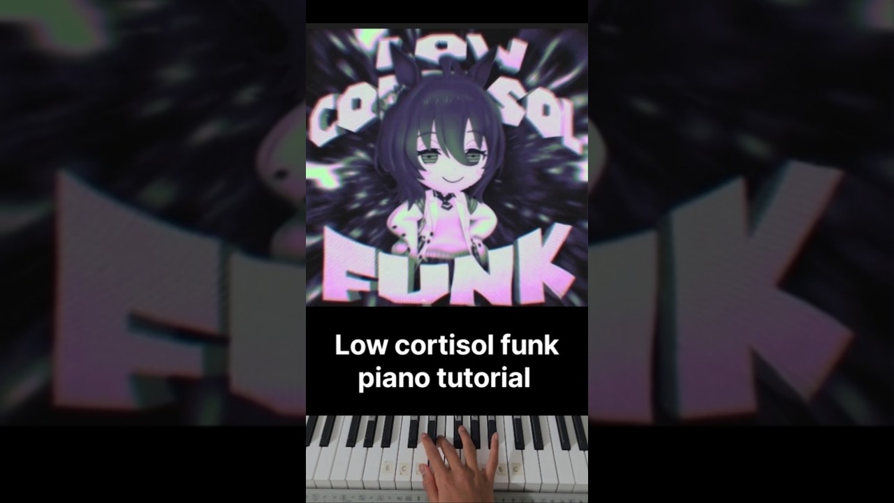 LOW CORTISOL FUNK PIANO TUTORIAL #shorts #piano #phonk #funk