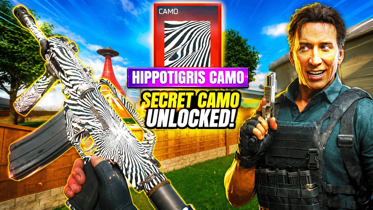 I got the NEW SECRET ZEBRA CAMO in BO7... worth it? (Hippotigris Camo Black Ops 7)