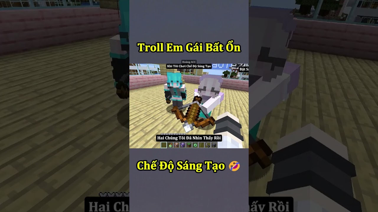 Troll Em Gái Bất Ổn Trong Minecraft Tất Cả Chỉ Là Ảo Giác ( Tập 2 ) 🤣 #shorts