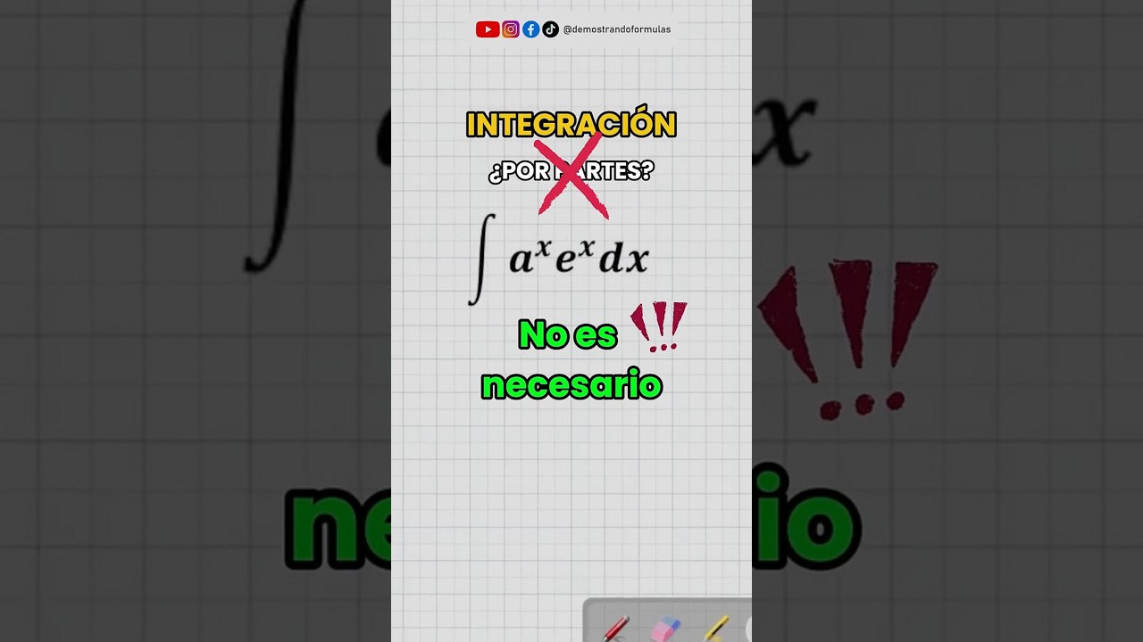 🤔¿Lo resolverías por integración por partes? #calculo  #integrales #matematicas