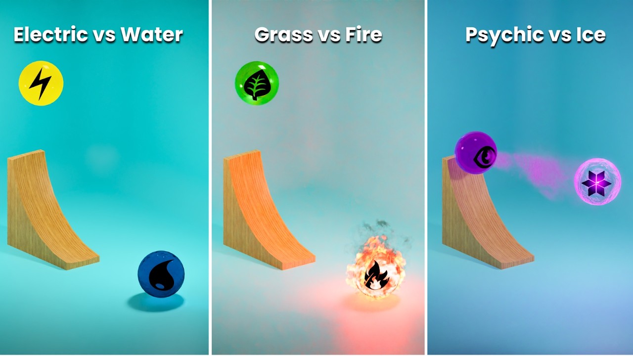 Pokemon Energy Physics Simulation in Blender