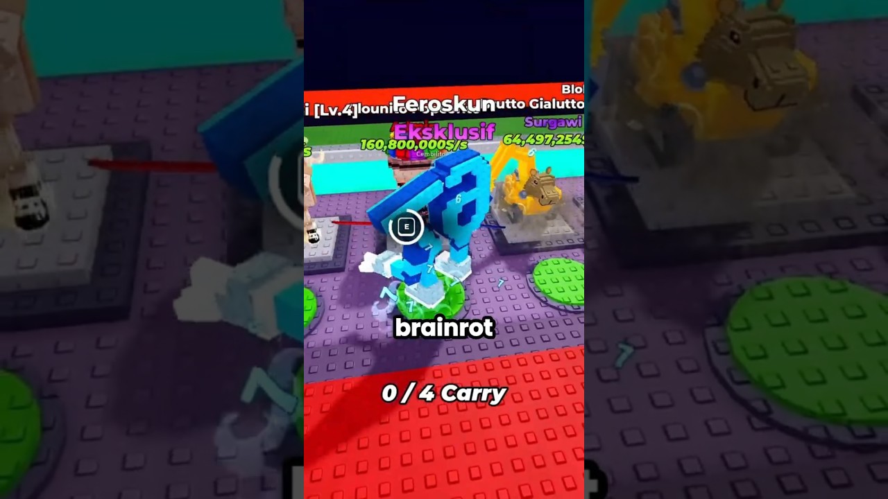 Aku nyamar BRAINROT 67 Demi dapetin BRAINROT ADMIN #short #roblox #becomeabrainrot