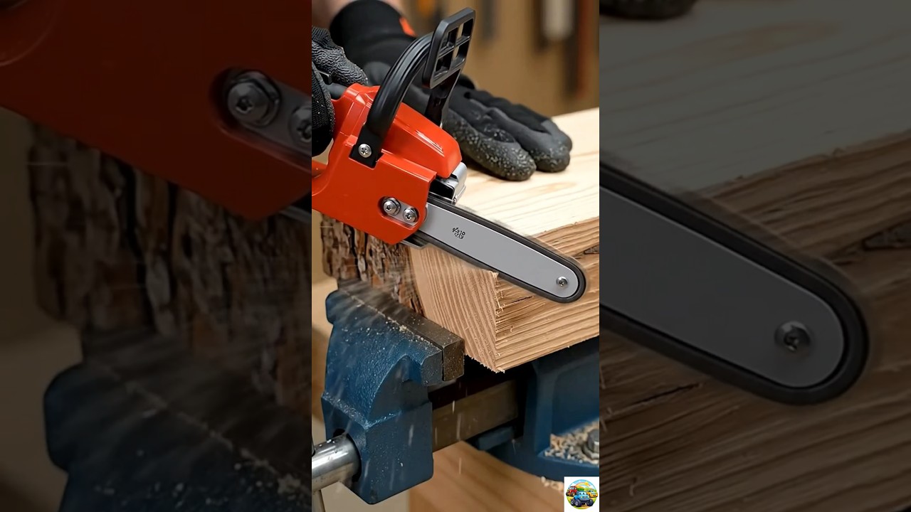 Mini Chainsaw Cutting Wood 🔥 | Satisfying Tree Cutting Timelapse | Tiny Stihl ASMR