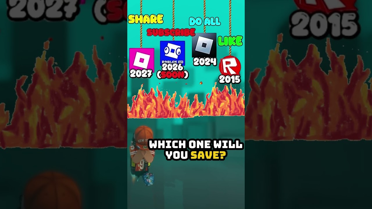 Which one will you save? Old be Future Roblox logo | #robloxshorts