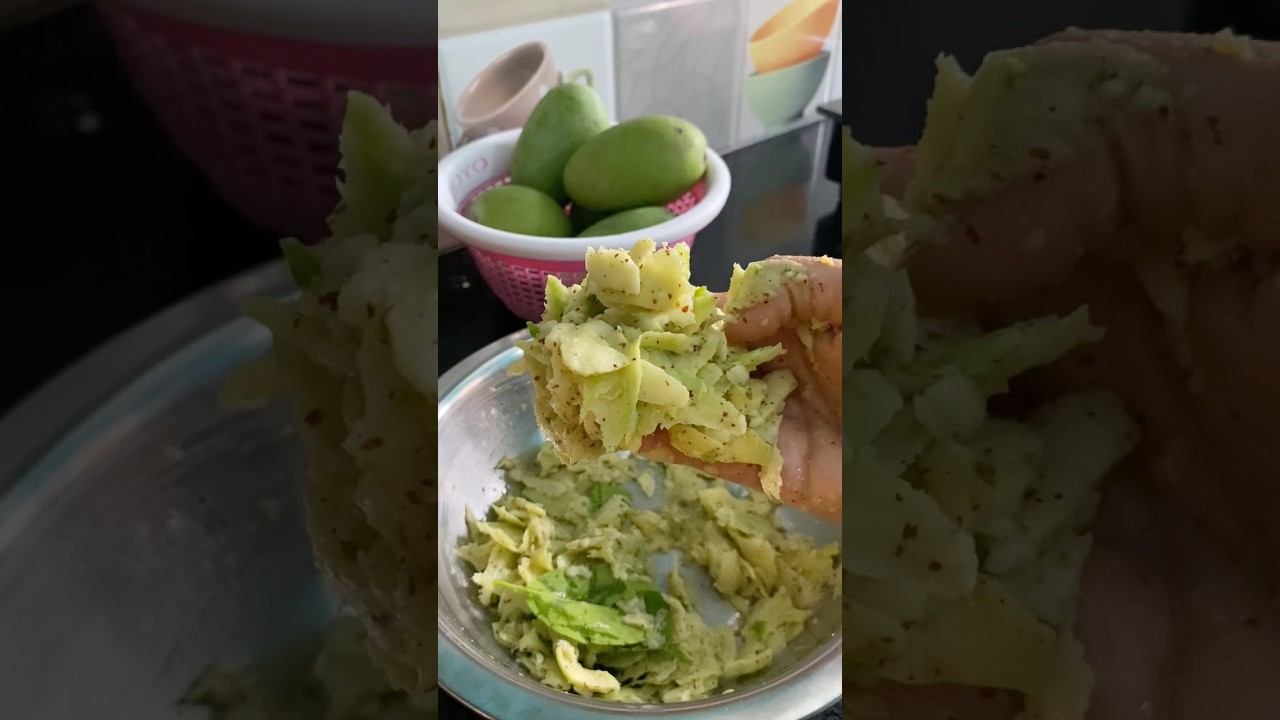 Kaccha Mango chart #आम मक्का recipe #shortvideo #food #tastyfood #viral chaat masala #easyrecipe #🤤