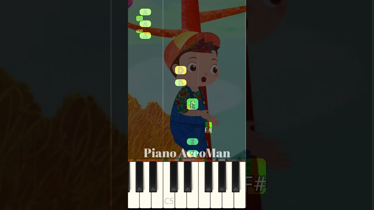 🎹 Jack Be Nimble - CoComelon Piano Tutorial Short 🎹