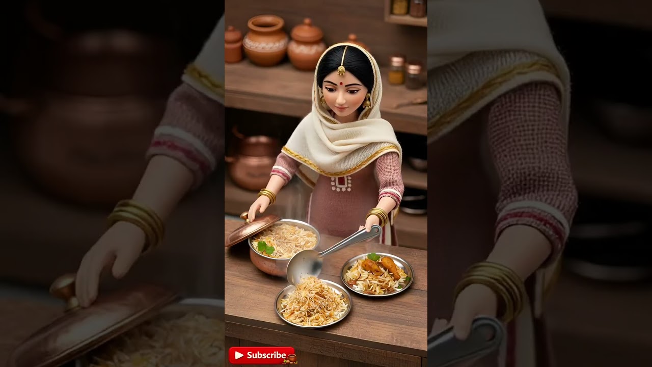 Miniature Doll Biryani Serving 😍🍛 | Tiny Village Kitchen Final Reveal | Part 3 #miniaturecooking
