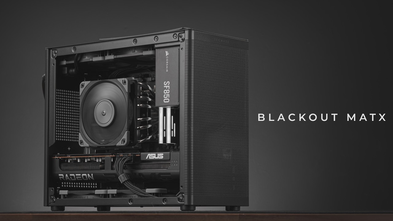 Blackout Sleeper mATX Gaming PC Build - Tecware Fusion 3