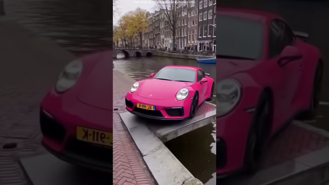 Why Amsterdam Cars Keep Falling Into Canals #shortvideo