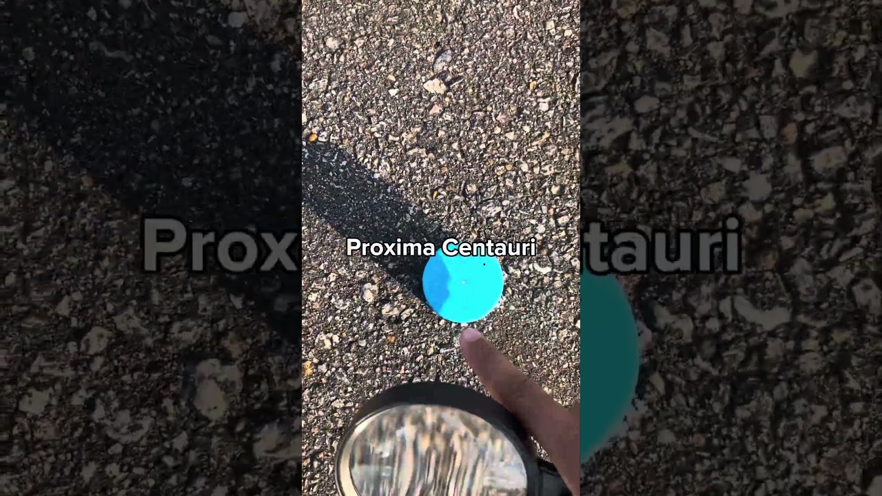 Proxima Centauri is so very far… #scale #amazing #science #astronomy #space