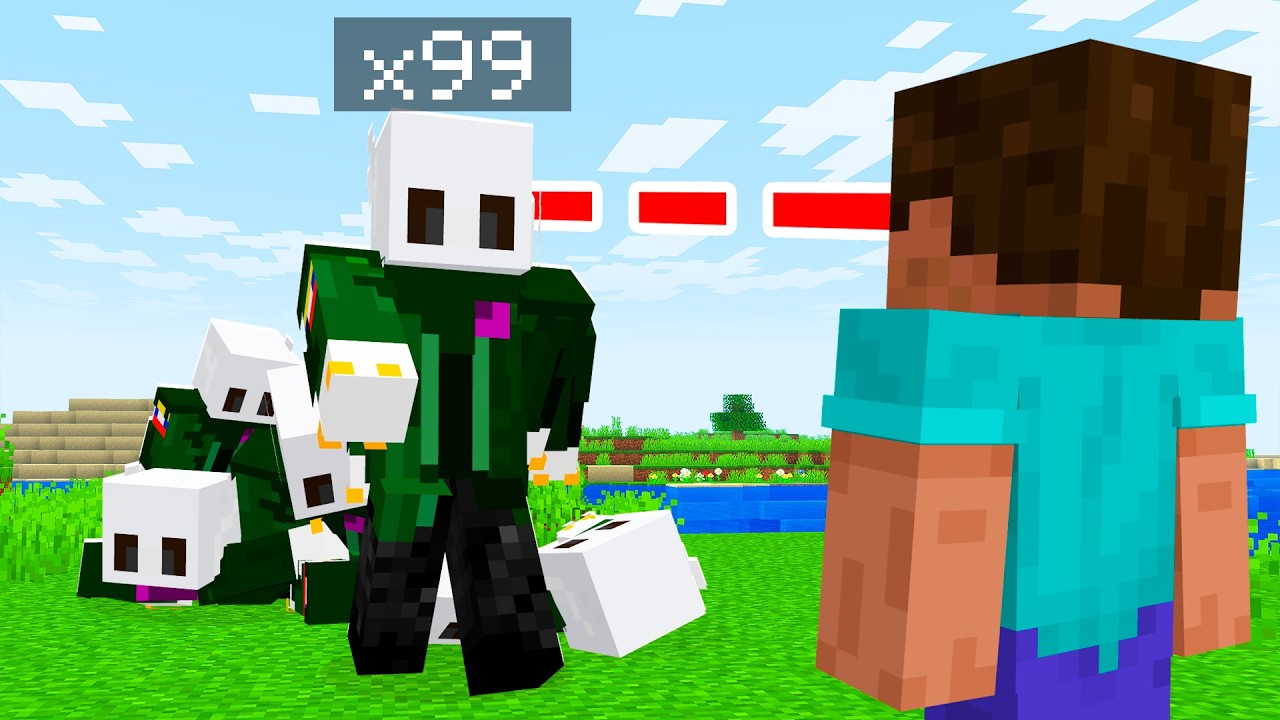 MINECRAFT pero TODO lo que VEMOS se DUPLICA