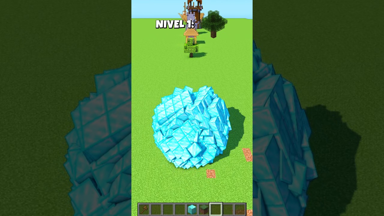 BOLA GIGANTE vs Estructuras en Minecraft... 🥀