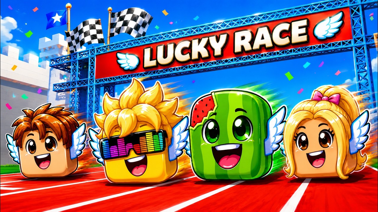 Race Your LUCKY BLOCK in Roblox