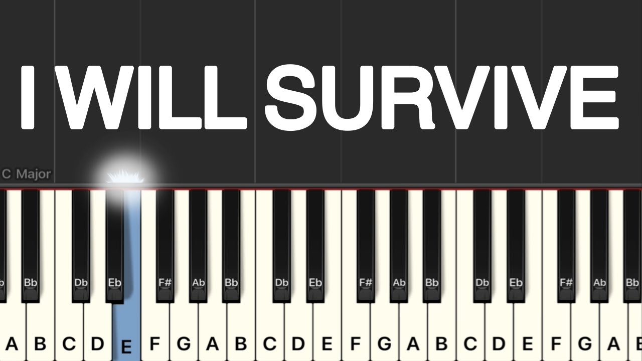 Gloria Gaynor - I Will Survive Piano Tutorial | Medium 