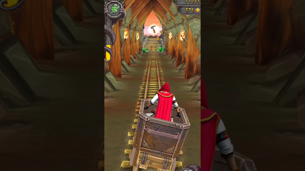 Safe me monster is coming 💀 #shorts #gaming #templerun #running