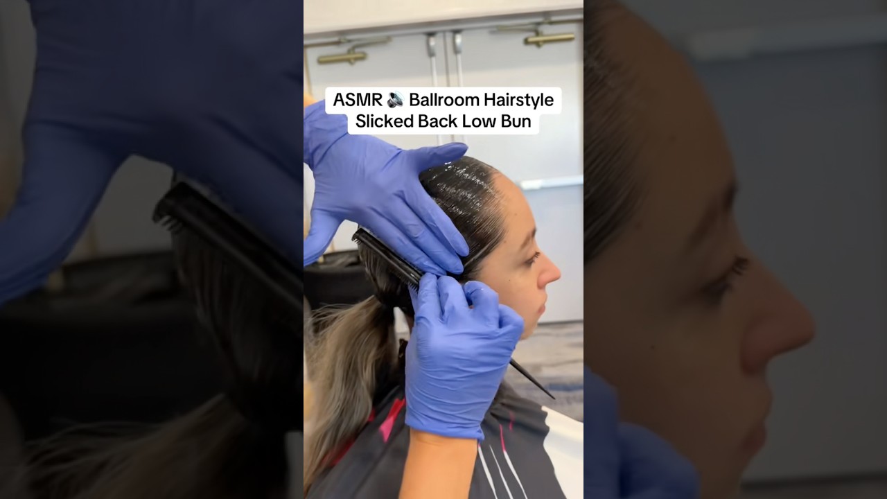 Real Ballroom Hairstyle ASMR🔊🤯 #hairtok #asmr #hair #asmrhair
