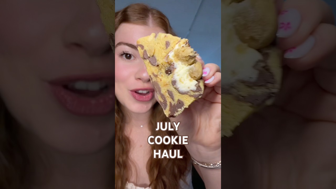 JULY COOKIE HAUL 🍪🥛💕 @PDXCookieCo #cookiereview #cookies  #dessert #sweettreat #mukbang