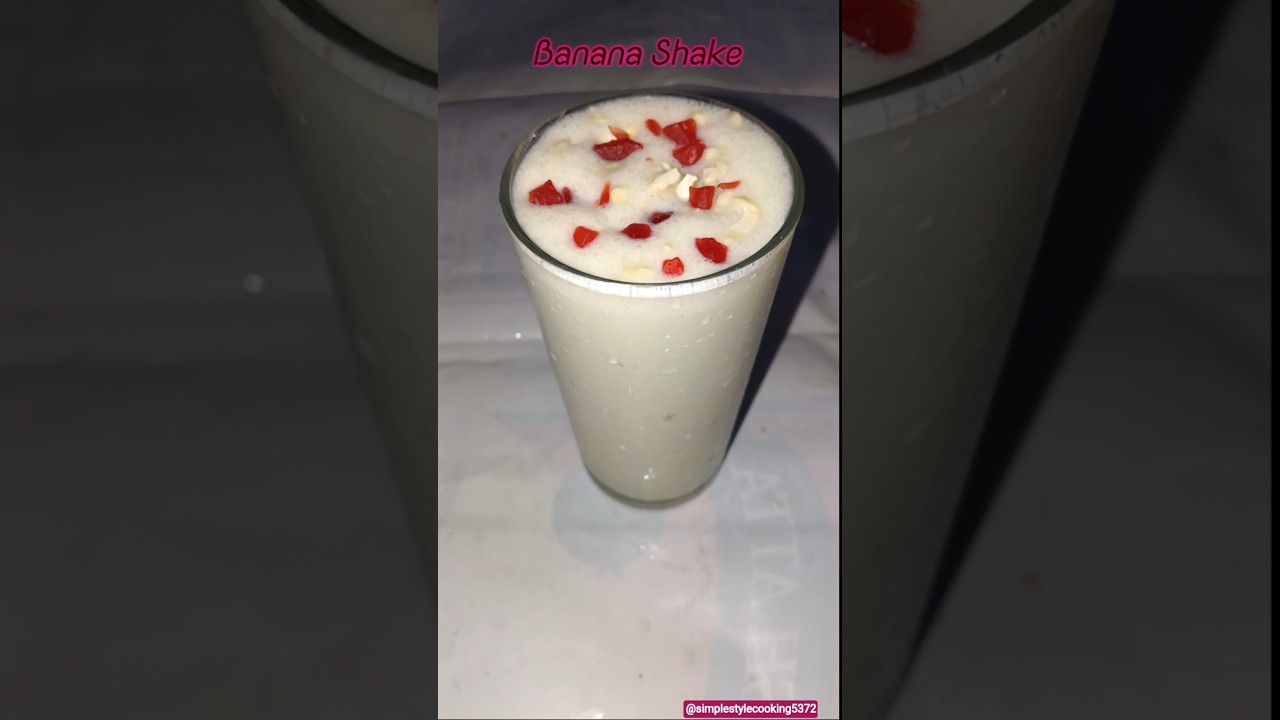 Healthy Banana Shake 🍌🤤 #shorts #banana #shake #cooking #virals