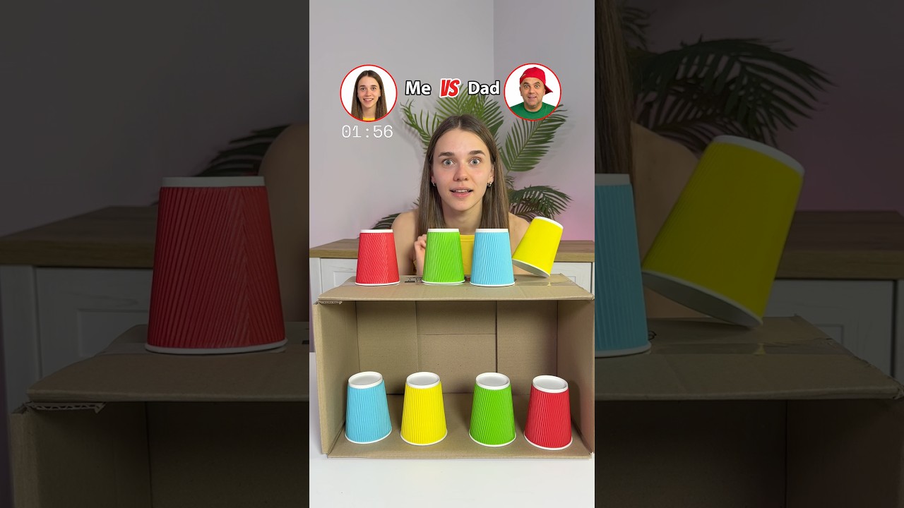 Craziest GAME! Me VS Dad #funny #games #hacks