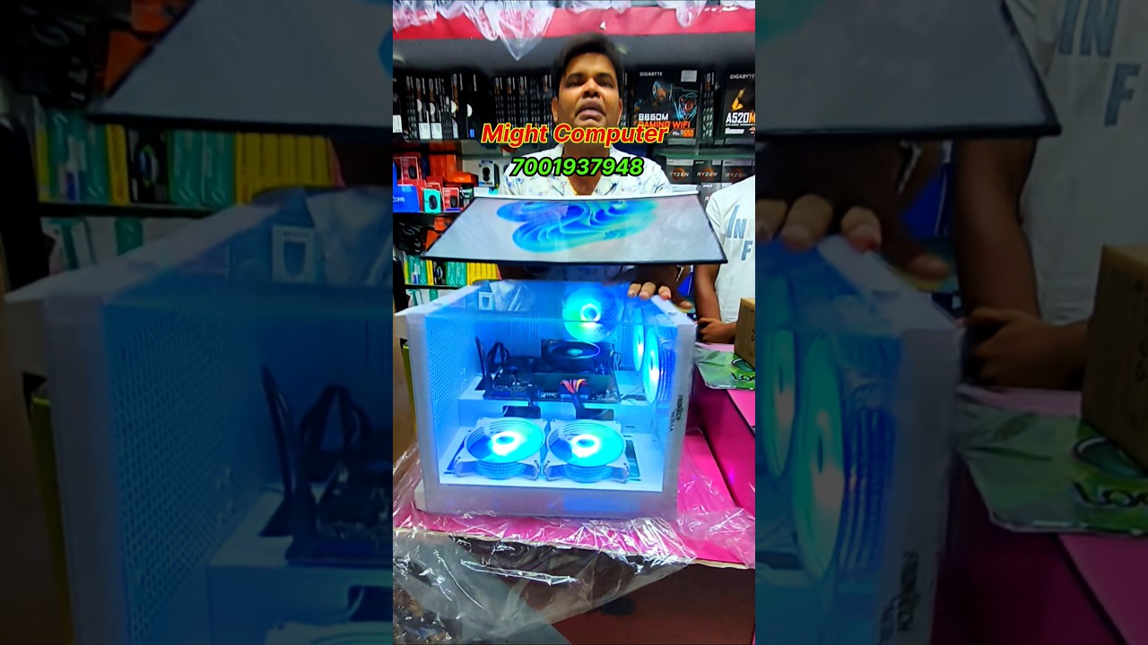 3 Gift 🎁 Ryzen5 | White RGB Gaming Pc 💥 Budget Editing Pc 🔥 Kolkata Best PC Shop #trading #shorts