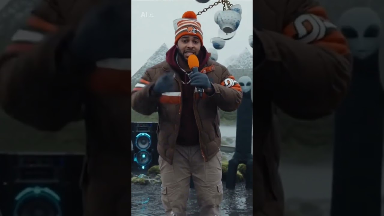 Cleveland TikTok Rapper Takes Over YouTube 🐶🏈 #FYP #Shorts