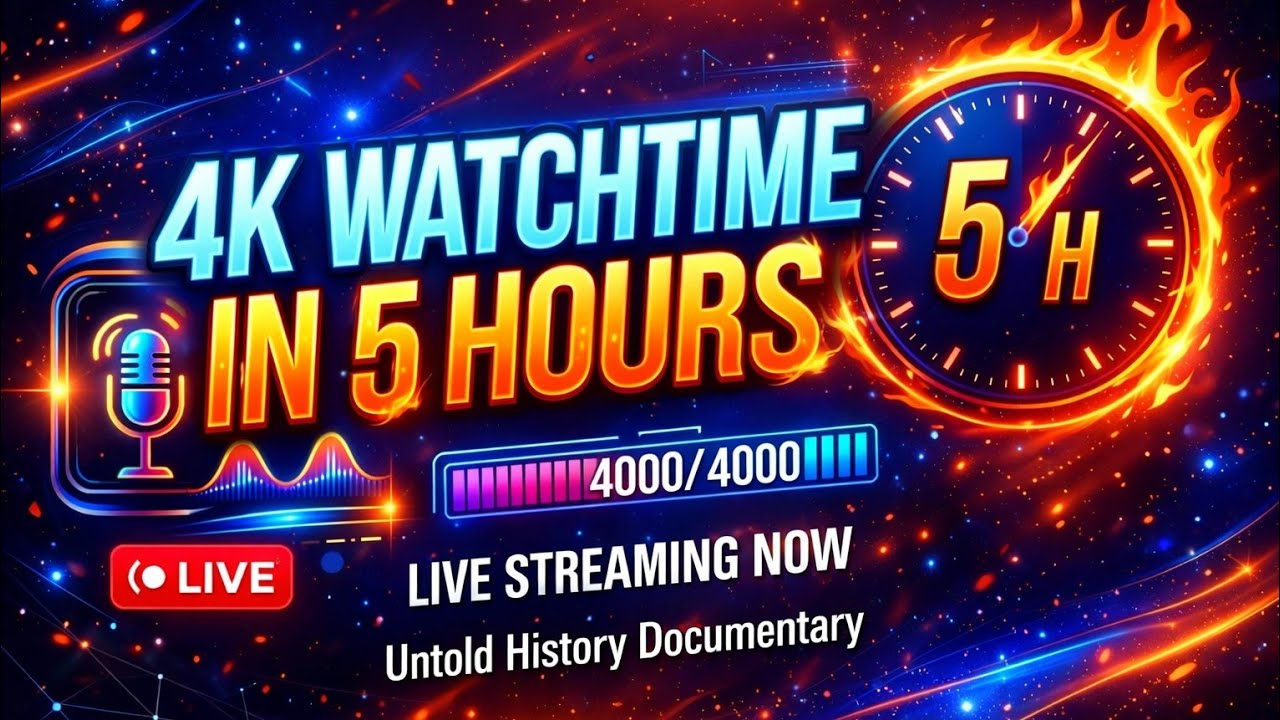 4000 Watch Hours Challenge | Complete in 5 Days!