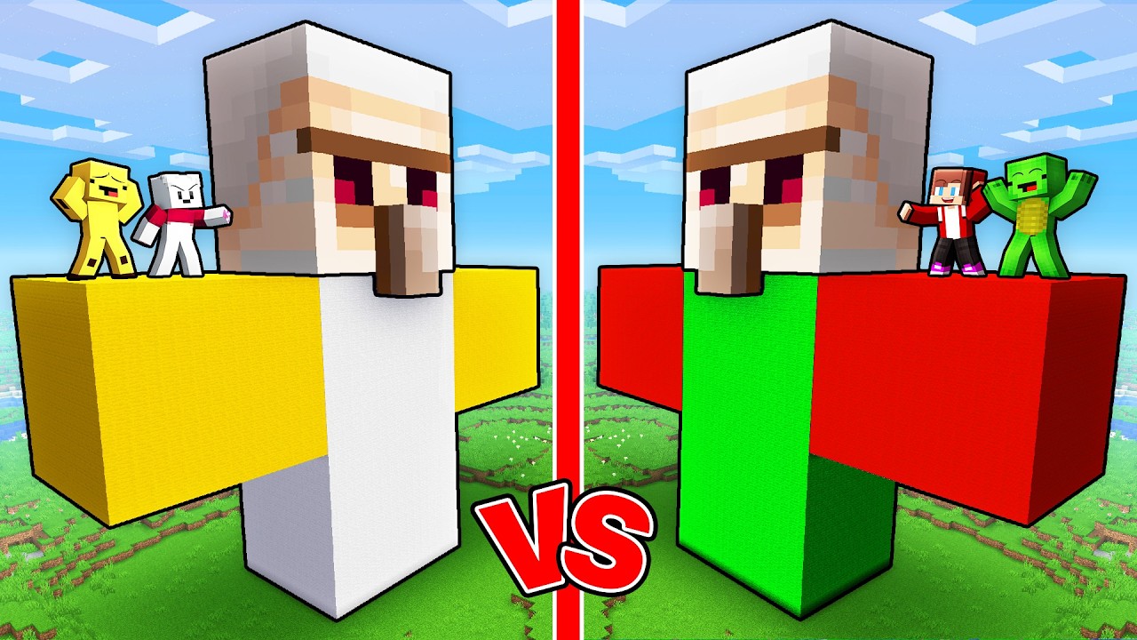 Mikey & JJ: FRIENDS GOLEM BATTLE (Maizen & Minecraft)