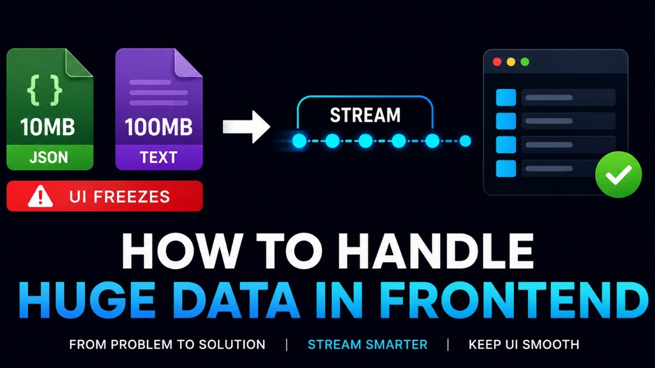 Why Large JSON Freezes Your UI (And How to Fix It)