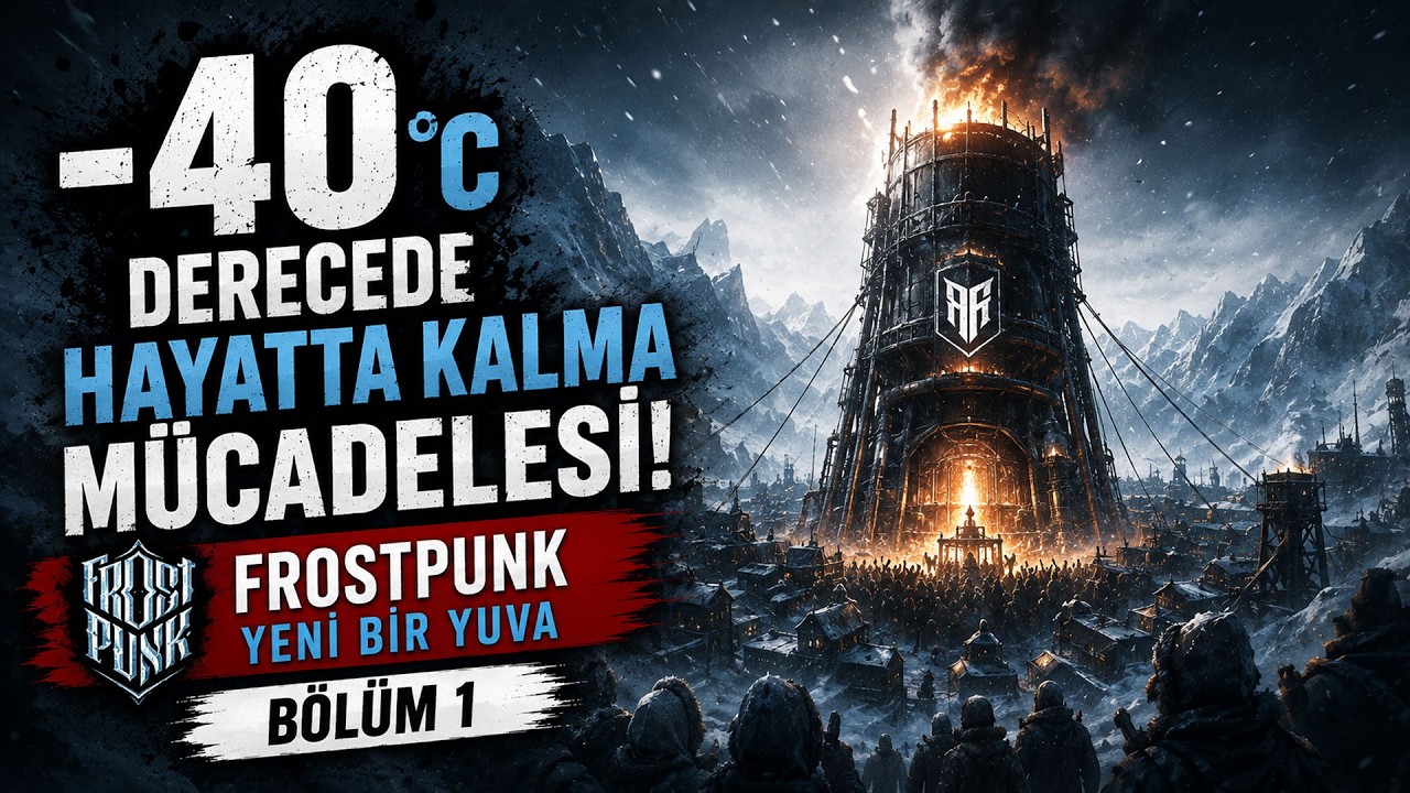 -40 Derecede Hayatta Kalma Mücadelesi! | Frostpunk Yeni Bir Yuva Bölüm 1
