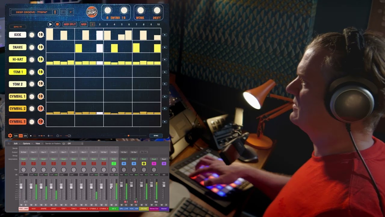 POCKET DRUMS 2.5.0 - MULTI / MIDI OUT - BEAT GENERATION - MIDI IMPORT - EXPANDED LIBRARY