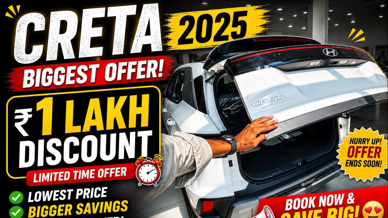 Best Time buy Hyundai Creta Because 1-lakh Discount 2026 
