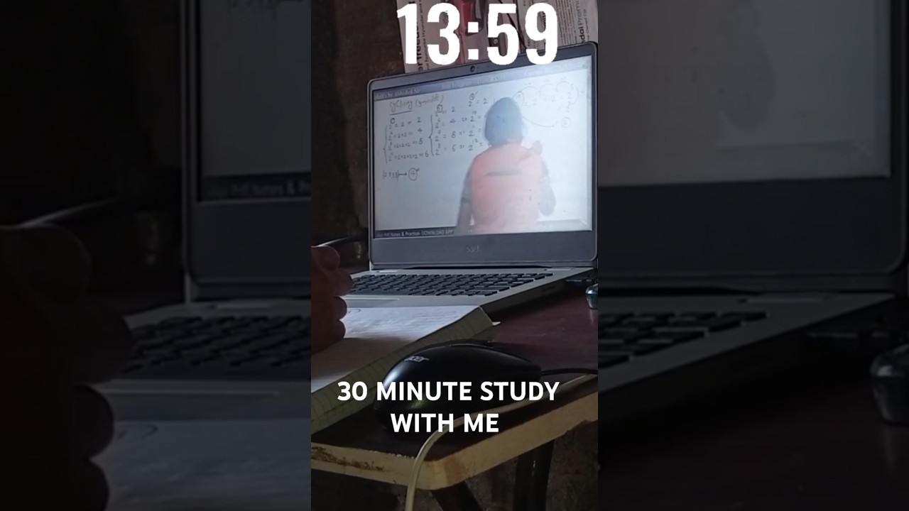 30 MINUTE STUDY WITH ME | #shorts #short #studyathome #study #30mintstudywithme #trendingshorts