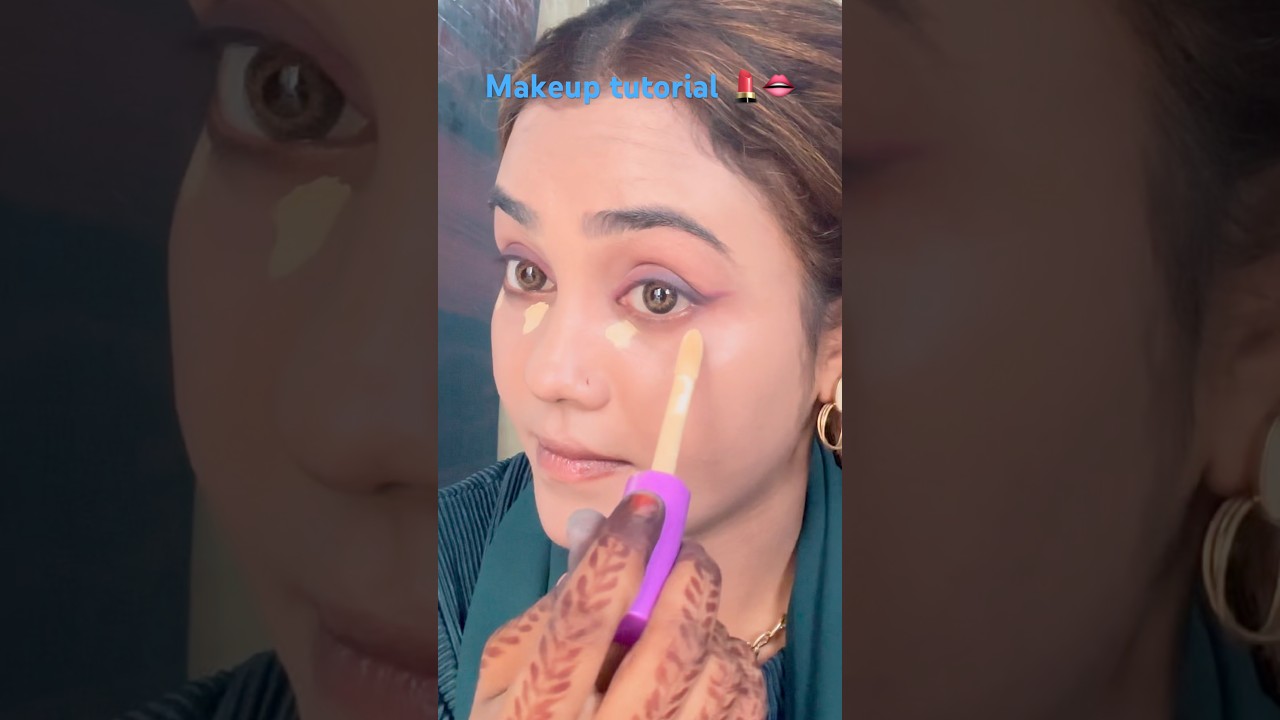 Western look  full mekeup tutorial 💄🩵 #minivlog #shortvideo #viralvideo #trending #makeup ￼