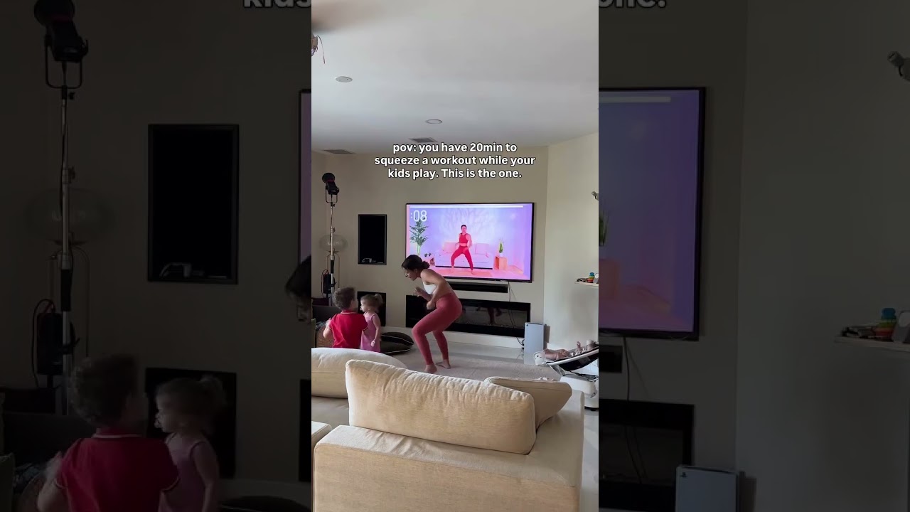 Btw I lost +50lbs after 3 c-sections from this living room with workouts like this!