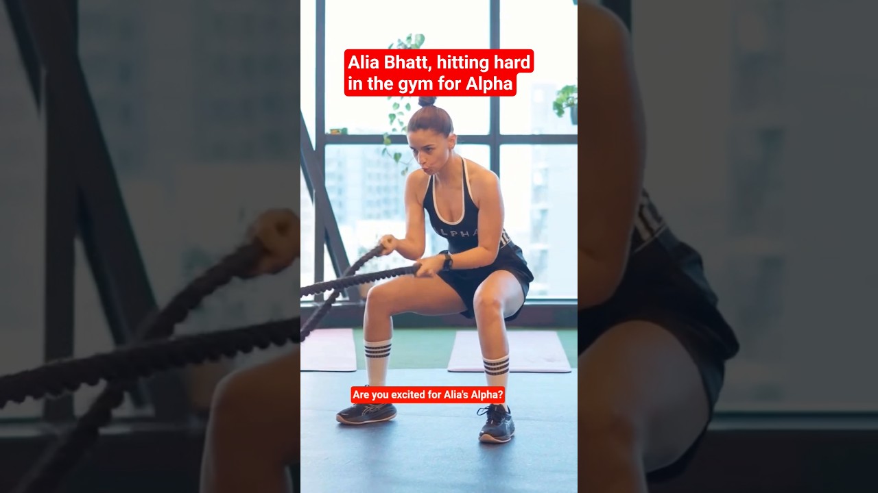 #aliabhatt hitting hard in the #gym 💪 #fitness #beauty #shorts #fit #motivation #workout #yt #alpha