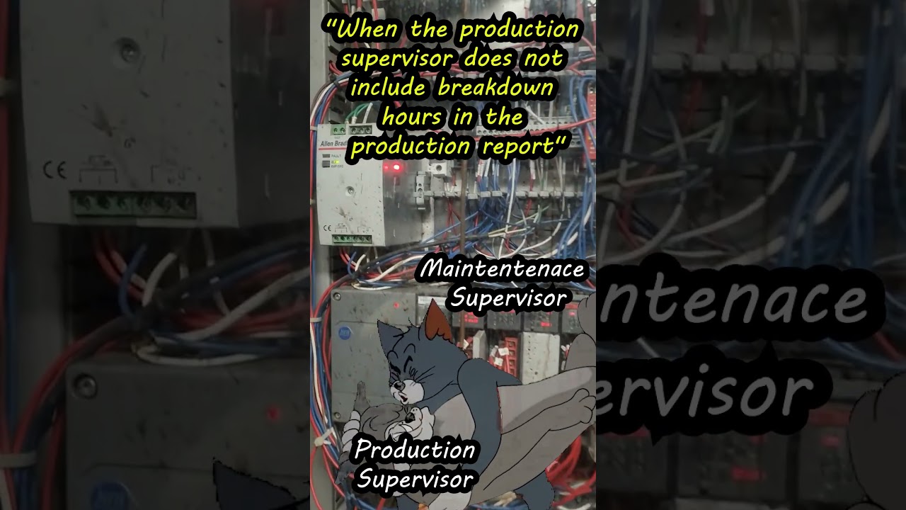 When the Production supervisor does not include breakdown hours in the Production report