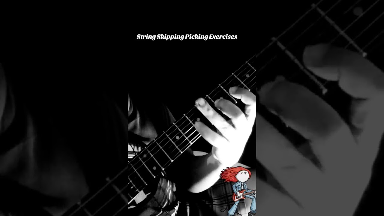 String Skipping Exercise #guitartutorial #shredguitar