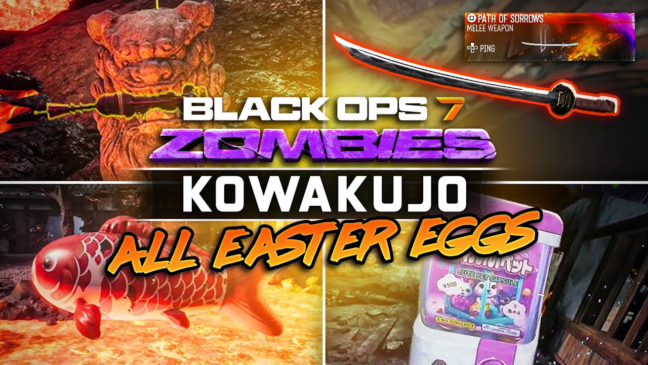 EVERY Side Easter Egg in KOWAKUJŌ (All Secret Rewards & Upgrades) - Black Ops 7 Zombies