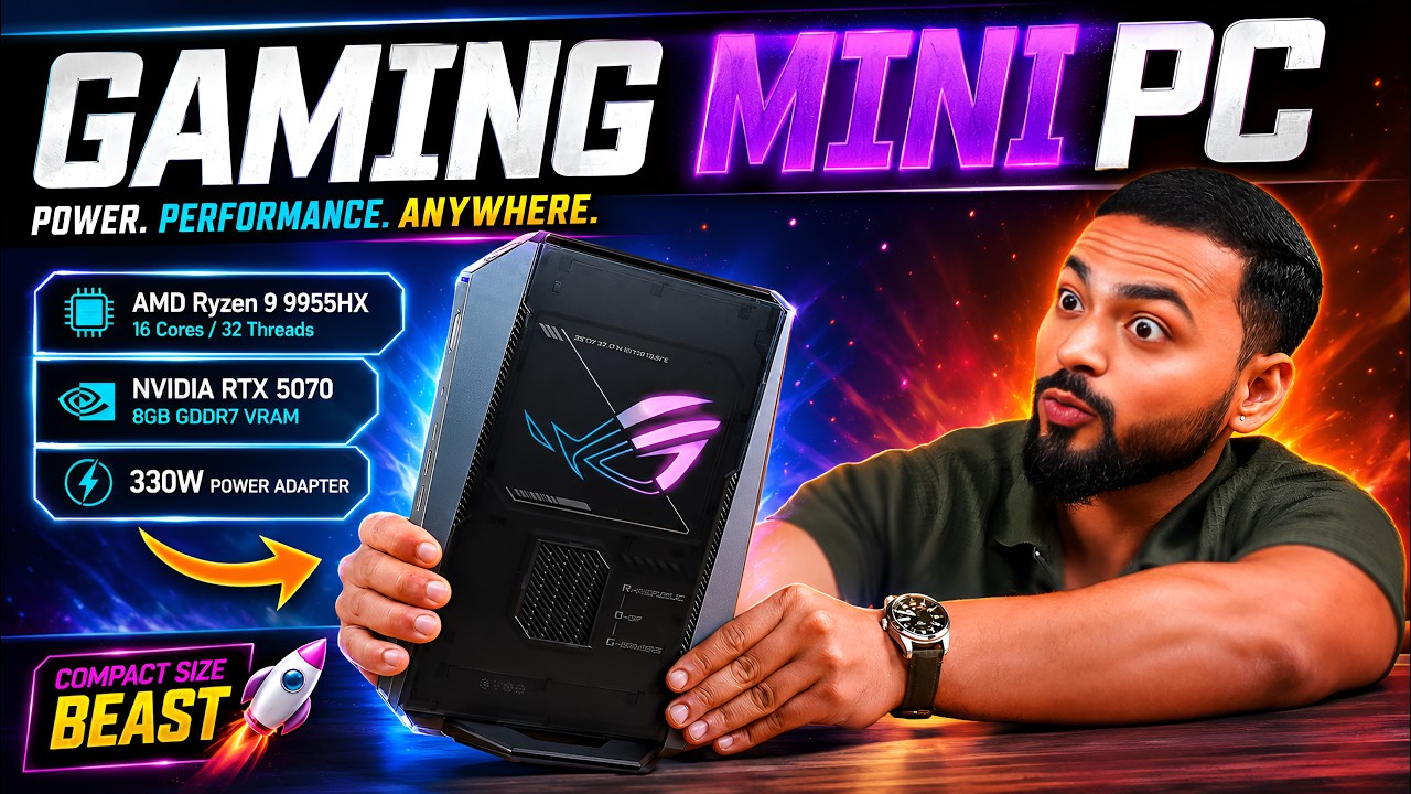 Gaming Mini PC 🔥 | Ryzen 9 9955HX3D + RTX 5070 🕹️ | ROG GR70 Unboxing & Review ⚡️
