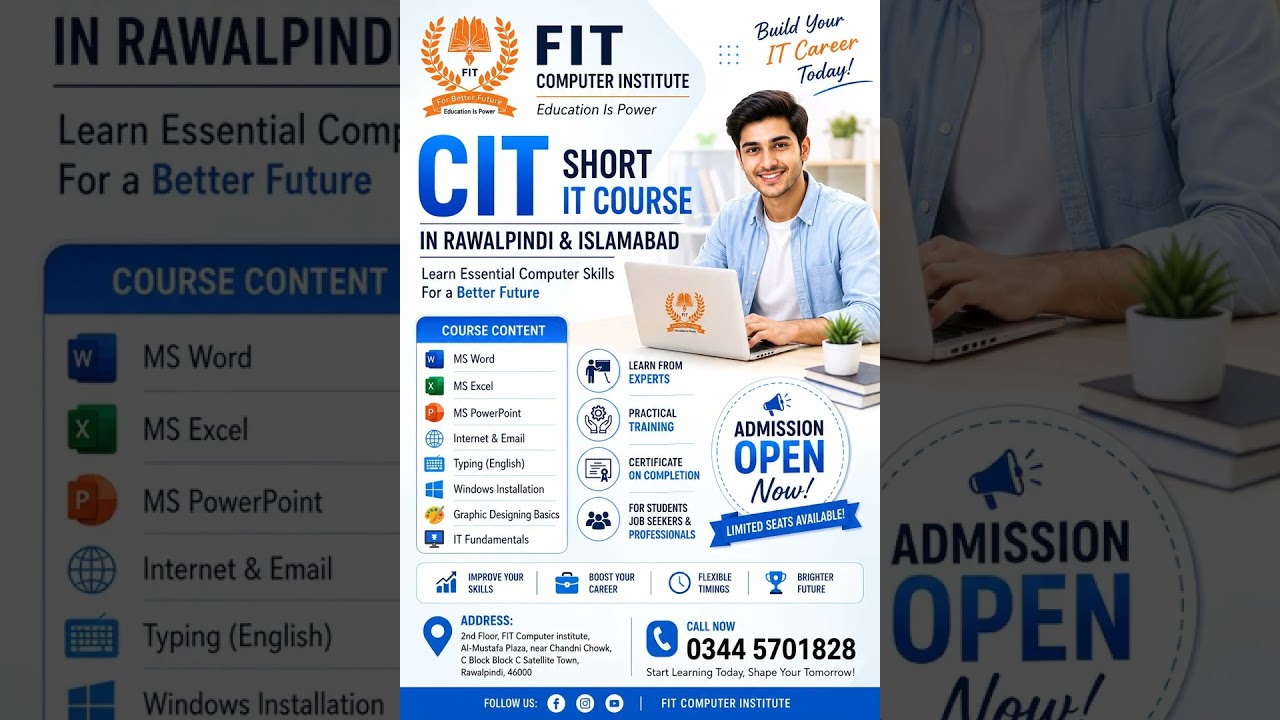 CIT Short IT Course in Rawalpindi And Islamabad