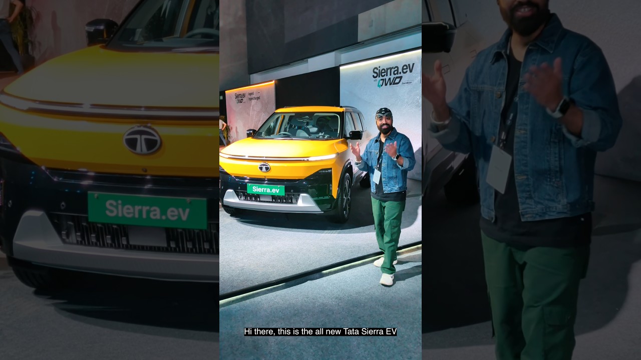 Tata Sierra EV First Look at Launch Event 🔥🔥 Dolby Atmos support via Apple CarPlay #tatasierraev