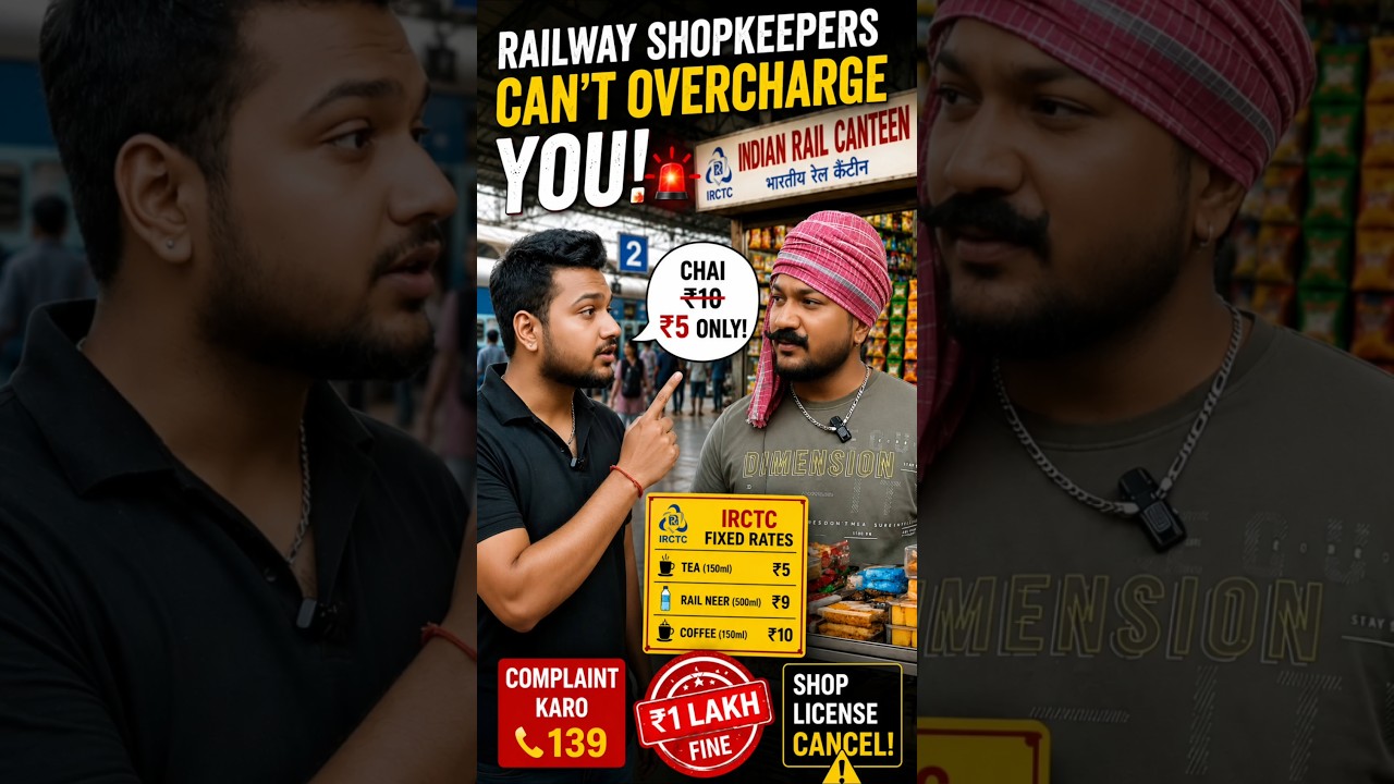 🚨 Railway Shopkeepers Can't Overcharge You! 🚨 #finance #money  #education