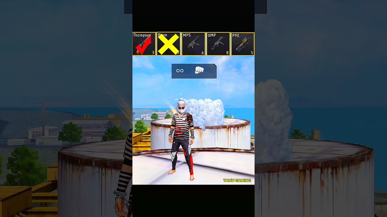 Free Fire Gun Challenge #shorts