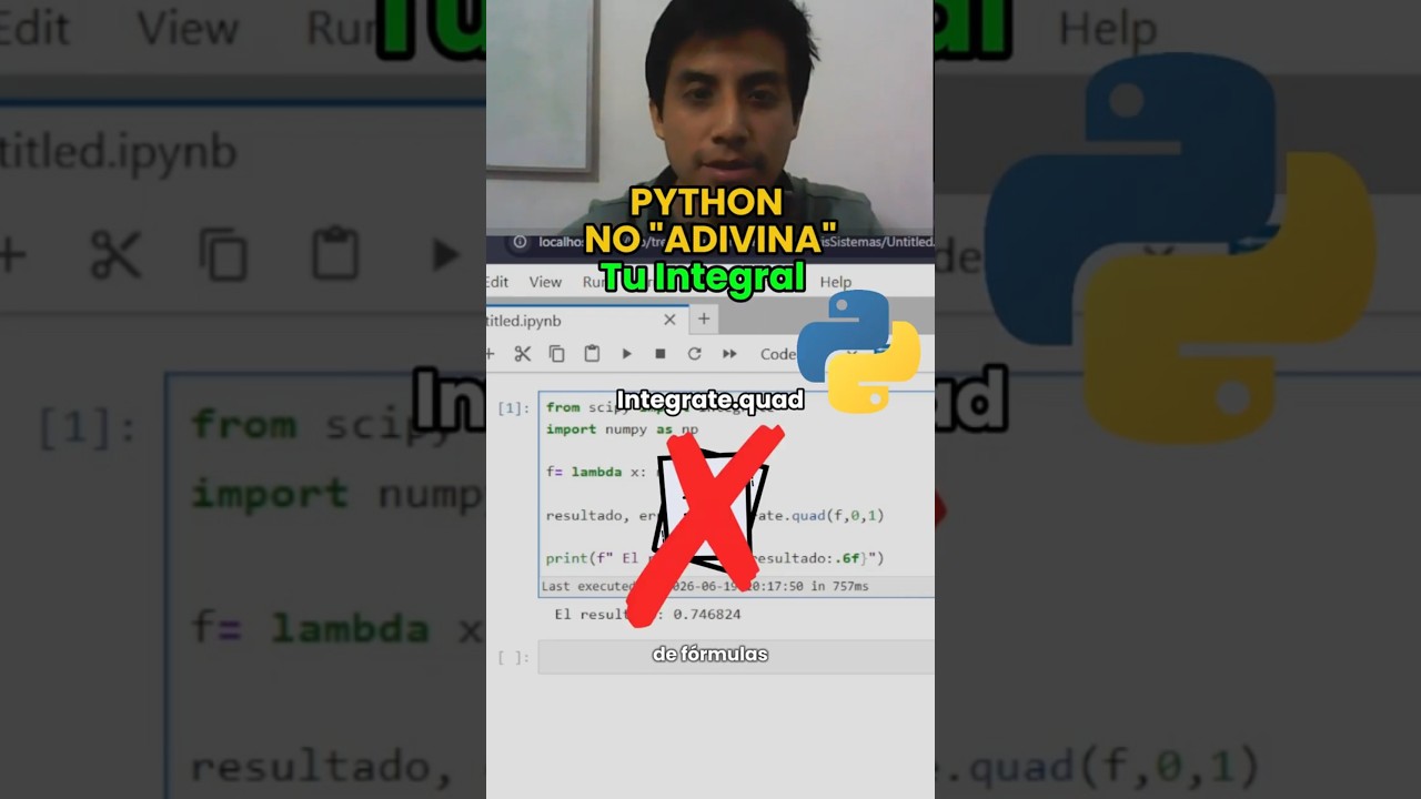 🔥Así calcula Python tu integral por dentro #calculo #matematicas #python